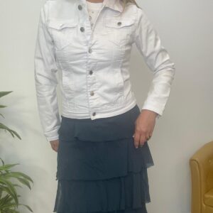 Cazadora tejana  blanca